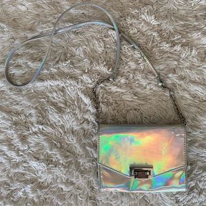 Iridescent crossbody bag